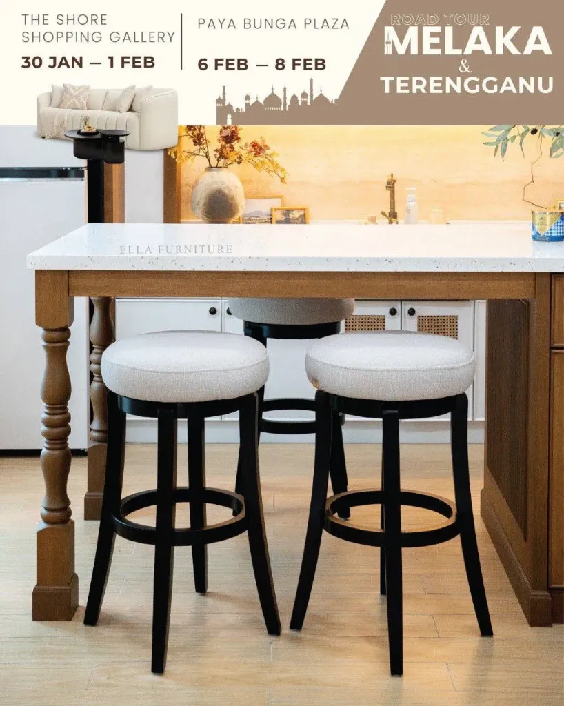 Round Barstool 1 Unit (Easy Clean)